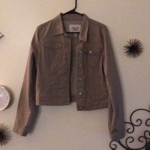 American rag cropped army-esque jacket
